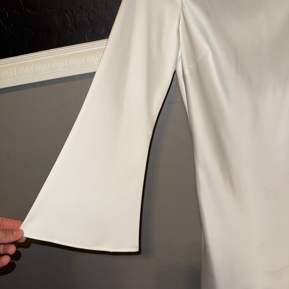 Gianni Bini Dionne Satin Long Sleeve Mini Dress - Picture 10 of 10